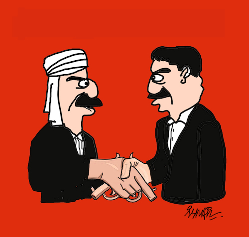 Cartoon: Brothers (medium) by ismail dogan tagged brothers