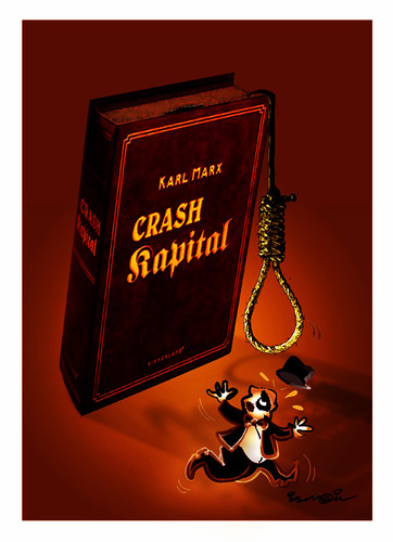 Cartoon: CRASH  KAPITAL! (medium) by ismail dogan tagged crash,kapital