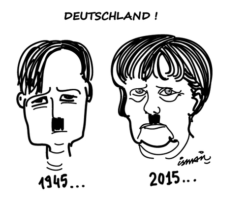 Cartoon: Deutschland !. (medium) by ismail dogan tagged merkel