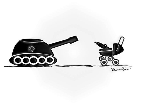 Cartoon: ground invasion ! (medium) by ismail dogan tagged gaza