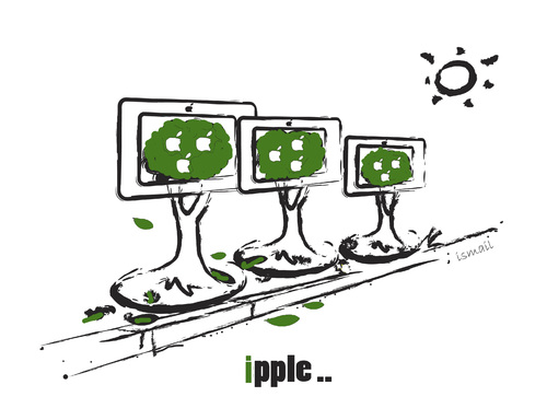 Cartoon: iPPLE !.. (medium) by ismail dogan tagged ipple