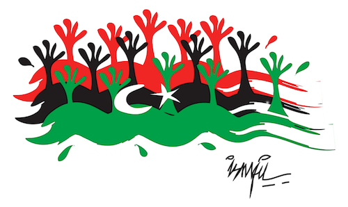 Cartoon: Libya (medium) by ismail dogan tagged libya