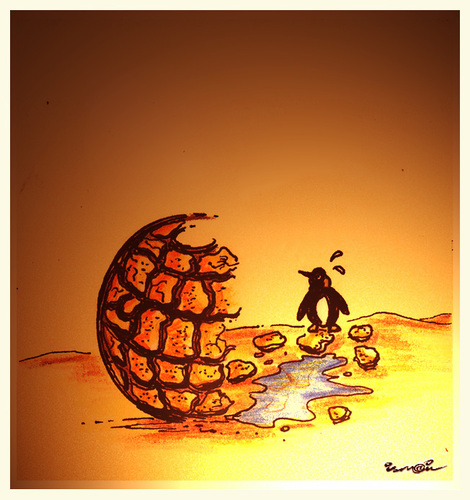 Cartoon: PLANETARY  HEAT (medium) by ismail dogan tagged planetary,heat