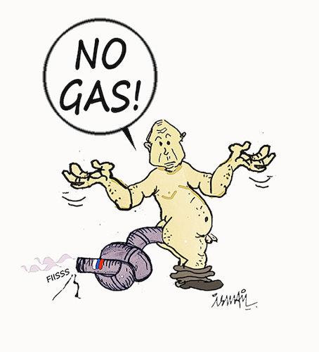 Cartoon: retaliation (medium) by ismail dogan tagged russian,gas