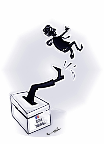 Cartoon: Sarkozy lost !... (medium) by ismail dogan tagged sarkozy