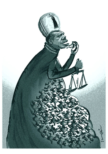 Cartoon: sultan RTE !.. (medium) by ismail dogan tagged justice
