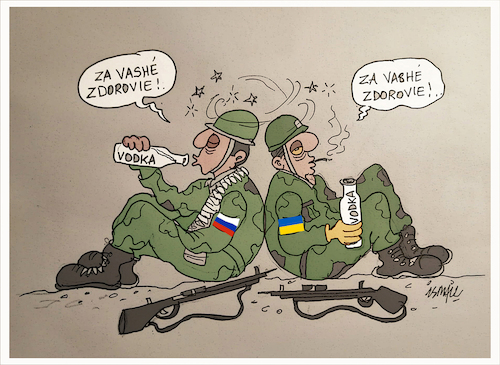 Cartoon: The war continues (medium) by ismail dogan tagged war