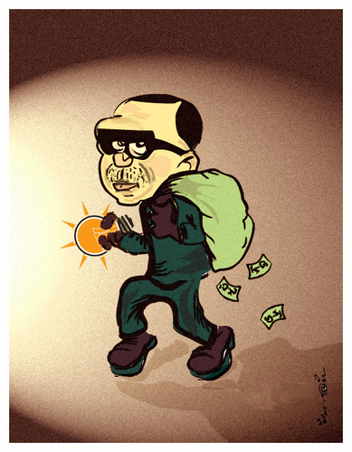 Cartoon: thieves !..aux voleurs ! (medium) by ismail dogan tagged turkey