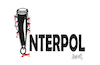 Cartoon: INTERPOL (small) by ismail dogan tagged interpol