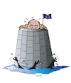 Cartoon: The Wall (small) by ismail dogan tagged zemmour
