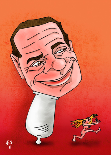 Cartoon: berlusconi (medium) by emre yilmaz tagged berlusconi
