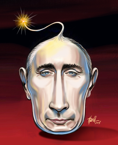 Cartoon: Putin (medium) by Halil I YILDIRIM tagged putin