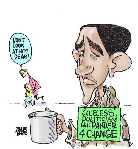 Cartoon: CHANGE (medium) by barbeefish tagged obama