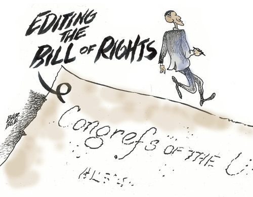 Cartoon: founding (medium) by barbeefish tagged obama