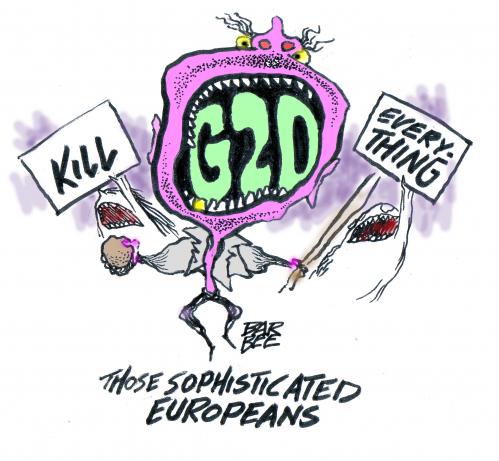 Cartoon: G20 (medium) by barbeefish tagged pointless