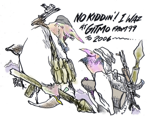 Cartoon: GRADS (medium) by barbeefish tagged gitmo