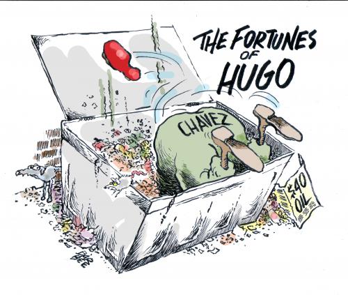 Cartoon: HUGO CHAVEZ (medium) by barbeefish tagged dictator