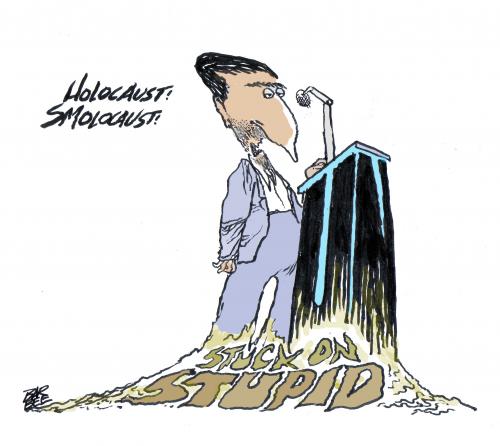 Cartoon: IRAN SPEAKS (medium) by barbeefish tagged nut,case