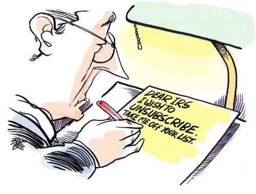 Cartoon: IRS (medium) by barbeefish tagged taxes