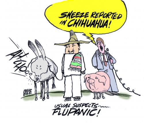 Cartoon: MEXICO (medium) by barbeefish tagged panicdemic