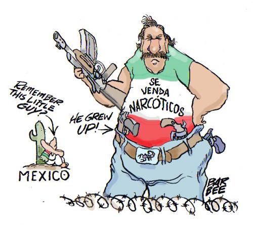 Cartoon: mexico lindo (medium) by barbeefish tagged narcotics