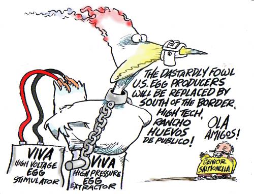 Cartoon: PETA THE GREENS STRIKE (medium) by barbeefish tagged peta