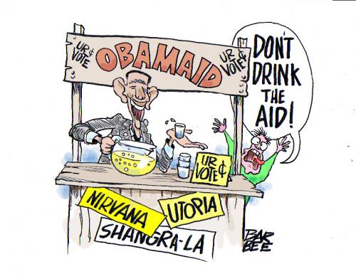 Cartoon: political (medium) by barbeefish tagged obama,