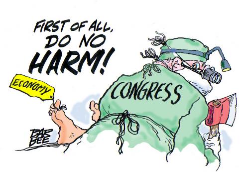 Cartoon: pre OP (medium) by barbeefish tagged economy