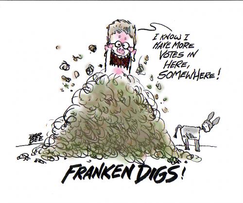 Cartoon: STILL DIGGEN (medium) by barbeefish tagged al,franken