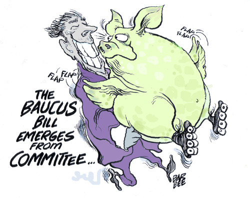 Cartoon: that pesky health bill (medium) by barbeefish tagged health