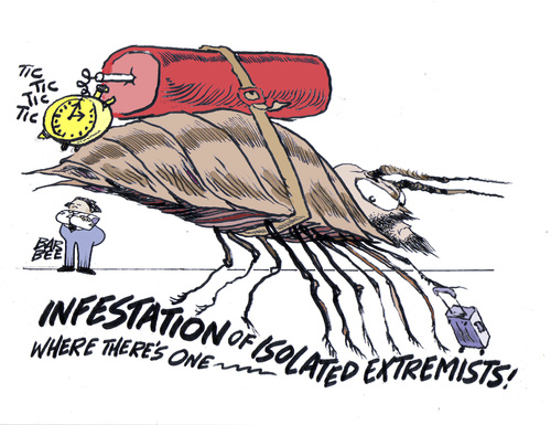 Cartoon: treatment (medium) by barbeefish tagged terrorism