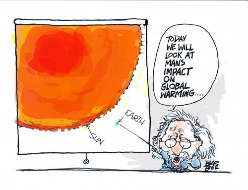 Cartoon: WARMING (medium) by barbeefish tagged sun