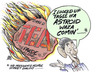 Cartoon: asteroid (small) by barbeefish tagged obama
