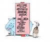 Cartoon: BANKING (small) by barbeefish tagged banks