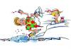 Cartoon: boating (small) by barbeefish tagged wine,women,