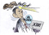 Cartoon: eye on the ball er shoe (small) by barbeefish tagged obama