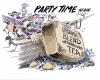 Cartoon: PARTY (small) by barbeefish tagged revolt