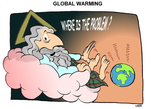 Cartoon: CLIMATE CHANGE (medium) by uber tagged climatechange,globalwarming,terra,copenhagen,riscaldamento,clima,globale erwärmung,klima,wetter,klimawandel,umwelt,globale,erwärmung