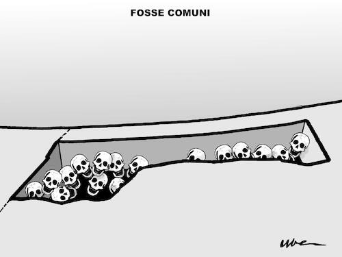 Cartoon: FOSSE COMUNI (medium) by uber tagged gaza,israele,guerra,gaza,israele,guerra