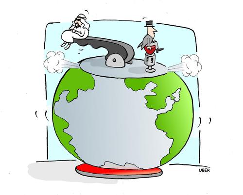 Cartoon: the pressure cooker (medium) by uber tagged petrol,democracy,middle,east,uprising