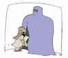 Cartoon: BUR-KABIN (small) by uber tagged afghanistan,burqa,elezioni,elections,vote