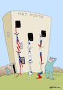 Cartoon: MAD HOUSE (small) by uber tagged putin,trump,netanyahu