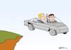 Cartoon: TESLA E LUISE (small) by uber tagged trump,musk,film