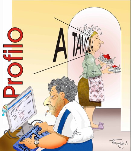 Cartoon: PROFILO (medium) by felpa56 tagged people