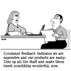 Cartoon: Feedback (small) by cartoonsbyspud tagged cartoon,spud,hr,recruitment,office,life,outsourced,marketing,it,finance,business,paul,taylor