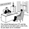 Cartoon: Good Font (small) by cartoonsbyspud tagged cartoon,spud,hr,recruitment,office,life,outsourced,marketing,it,finance,business,paul,taylor