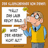 Cartoon: Klugscheißer Herbst (small) by Miguelez tagged klugscheißer,herbst,schwein,reim,laub