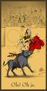 Cartoon: Ole! Oh je... (small) by Miguelez tagged bullfight stierkampf ole torero torro