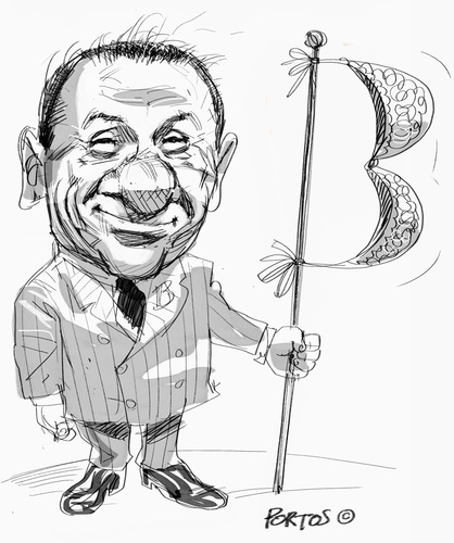 Cartoon: Mr. B (medium) by portos tagged berlusconi,italia,sexgate,papi