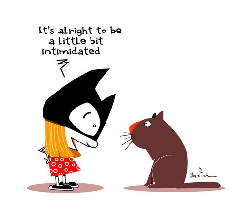 Cartoon: Catgirl (medium) by Garrincha tagged vector,illustration